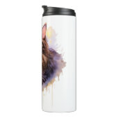 Bouteilles Isothermes Illustration de l'aquarelle de chat Tabby long (Tourné sur la droite)