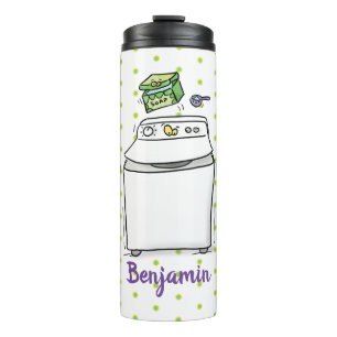 Bouteilles Isothermes Illustration de lave-linge mignonne