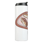 Bouteilles Isothermes Illustration de l'éclair de chocolat (Tourné sur la gauche)