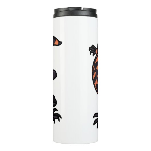 Bouteilles Isothermes Illustration de lézard géant affamé (Dos)