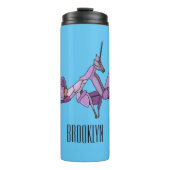 Bouteilles Isothermes Illustration de l'orchidée mante (Devant)