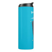 Bouteilles Isothermes Illustration de mignons baleines et voiliers (Tourné sur la gauche)