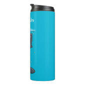 Bouteilles Isothermes Illustration de mignons baleines et voiliers (Tourné sur la droite)