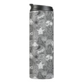 Bouteilles Isothermes illustration de motif de griffonnages (Tourné sur la droite)