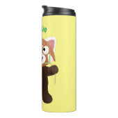 Bouteilles Isothermes Illustration de panda rouge mignon (Tourné sur la droite)