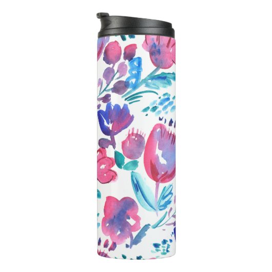 Bouteilles Isothermes illustration de style boho floral rustique dessiné (Tourné sur la droite)