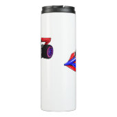 Bouteilles Isothermes Illustration de voiture de course professionnelle (Dos)