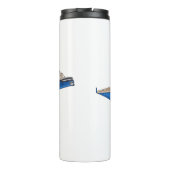 Bouteilles Isothermes Illustration de yacht (Dos)