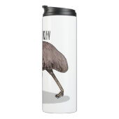 Bouteilles Isothermes Illustration d'Emu bird (Tourné sur la droite)