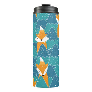 Bouteilles Isothermes Illustration des renards Vintages mignons