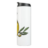 Bouteilles Isothermes Illustration d'huile d'olive (Tourné sur la droite)
