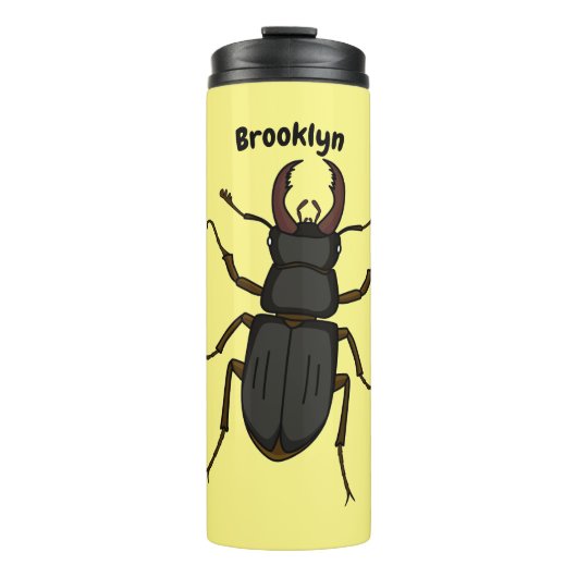 Bouteilles Isothermes Illustration d'insecte lucane (Devant)