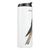 Bouteilles Isothermes Illustration d'oiseau américain Kestrel (Tourné sur la gauche)