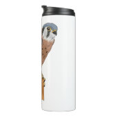 Bouteilles Isothermes Illustration d'oiseau américain Kestrel (Tourné sur la droite)
