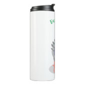 Bouteilles Isothermes Illustration drôle de pigeon curieux (Tourné sur la gauche)