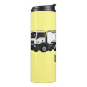 Bouteilles Isothermes Illustration du transport de carburant par camion- (Tourné sur la gauche)