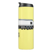 Bouteilles Isothermes Illustration du transport de carburant par camion- (Tourné sur la droite)