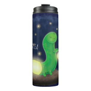 Bouteilles Isothermes Illustration du ver vert mou