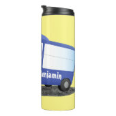 Bouteilles Isothermes Illustration d'un bus moderne bleu mignon (Tourné sur la droite)