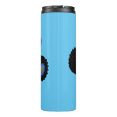 Bouteilles Isothermes Illustration d'un camion monstre bleu mou (Dos)