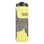 Bouteilles Isothermes Illustration d'un chien hound afghan (Devant)