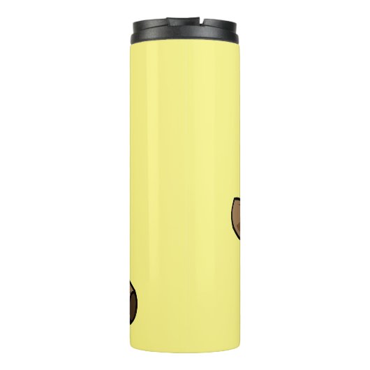 Bouteilles Isothermes Illustration d'un perroquet gris en Afrique (Dos)