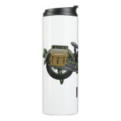 Bouteilles Isothermes Illustration d'une moto de croiseur militaire (Tourné sur la gauche)