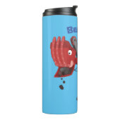 Bouteilles Isothermes Illustration d'une pelle à vapeur rouge mou (Tourné sur la gauche)