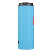 Bouteilles Isothermes Illustration d'une pelle à vapeur rouge mou (Dos)