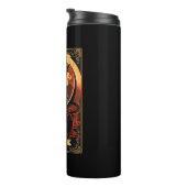 Bouteilles Isothermes Illustration graphique de la carte Tarot Devil Cat (Tourné sur la droite)