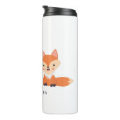 Bouteilles Isothermes Illustration graphique des renards orange mignons (Tourné sur la droite)