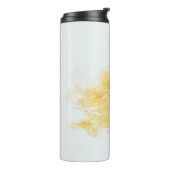 Bouteilles Isothermes Illustration jaune et blanche (Tourné sur la gauche)