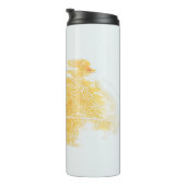 Bouteilles Isothermes Illustration jaune et blanche (Tourné sur la droite)