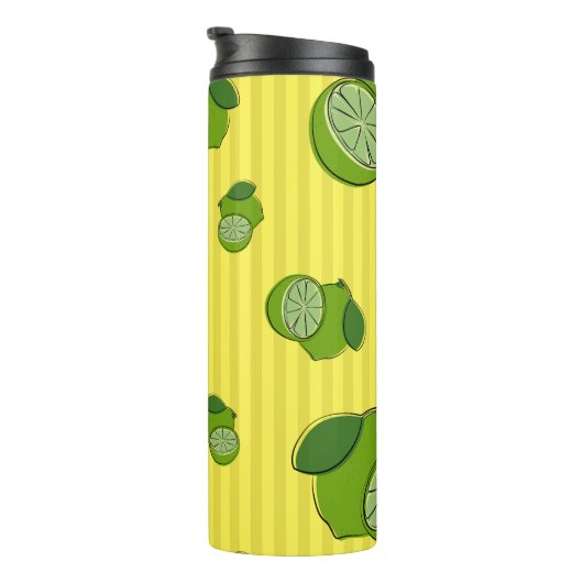 Bouteilles Isothermes Illustration Limes (Tourné sur la droite)