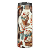 Bouteilles Isothermes Illustration Retro Cute Boston Terrier (Dos)