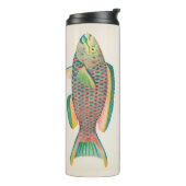 Bouteilles Isothermes Illustration scientifique du poisson vintage (Tourné sur la gauche)