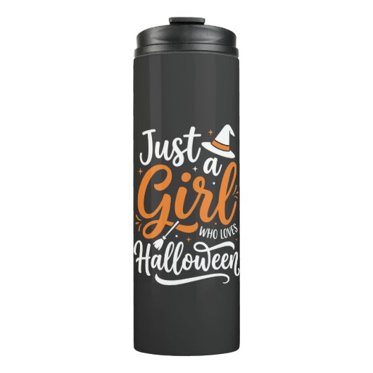 Bouteilles Isothermes Illustration vectorielle Halloween Juste Une Fille (Devant)