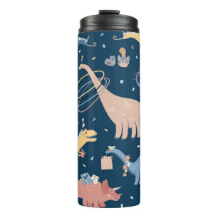 Bouteilles Isothermes Illustration vintage avec la fête d'anniversaire 