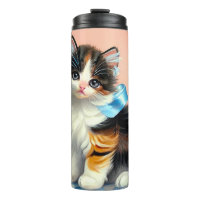 Illustration vintage Calico Kitten
