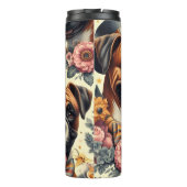 Bouteilles Isothermes Illustration vintage de chien de boxe (Dos)