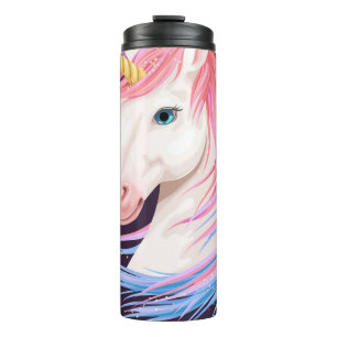 Bouteilles Isothermes Illustration vintage de la licorne mignonne avec o