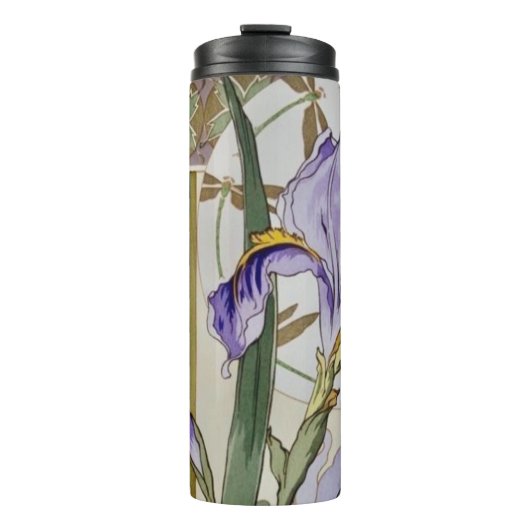 Bouteilles Isothermes Illustration vintage Iris (Devant)