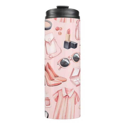 Bouteilles Isothermes Illustrations de mode. Motif transparent (Devant)