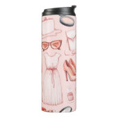 Bouteilles Isothermes Illustrations de mode. Motif transparent (Tourné sur la gauche)