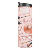 Bouteilles Isothermes Illustrations de mode. Motif transparent (Tourné sur la droite)