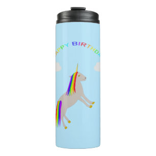 Bouteilles Isothermes Imaginaire Anniversaire Unicorne arc-en-ciel et nu
