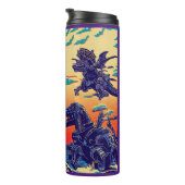 Bouteilles Isothermes Imaginaire Dinosaure Robots Anime - Woodcut 1 (Tourné sur la droite)