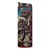 Bouteilles Isothermes Imaginaire Dinosaure Robots Anime - Woodcut 2 (Tourné sur la droite)