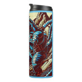 Bouteilles Isothermes Imaginaire Dinosaure Robots Anime - Woodcut 3 (Tourné sur la droite)