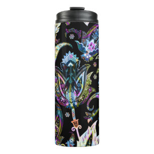 Bouteilles Isothermes Imaginaire Floral Paisley : Ornement sans joint